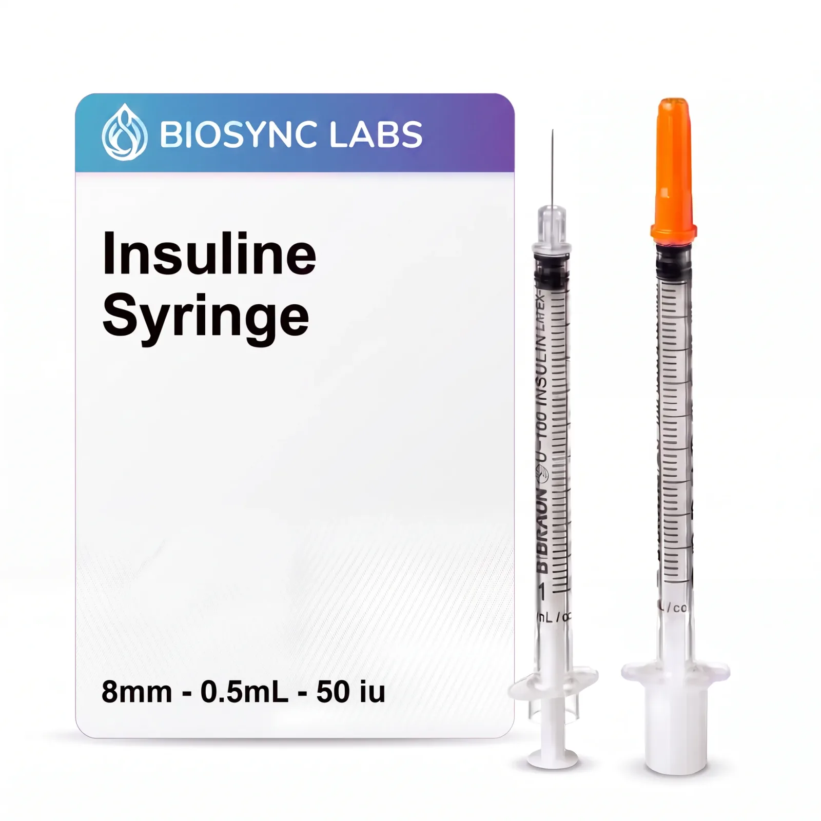 Insuline Syringes (0,5ml/50iu, 30G 8mm)